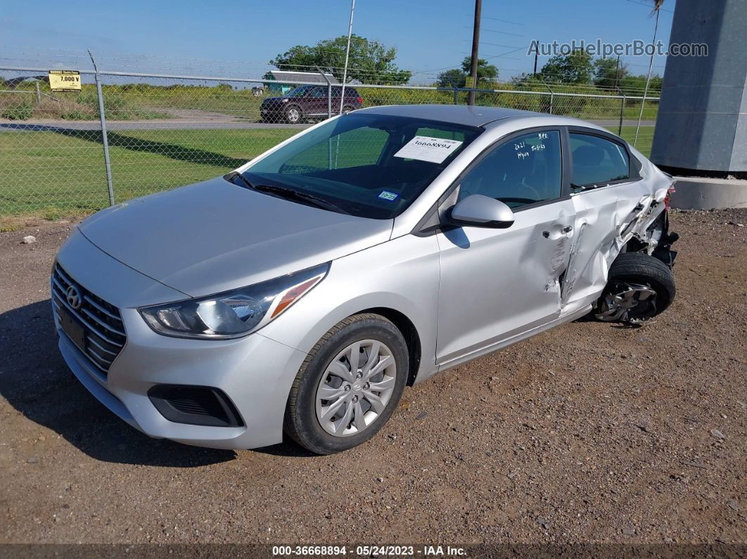 2021 Hyundai Accent Se Silver vin: 3KPC24A67ME131750