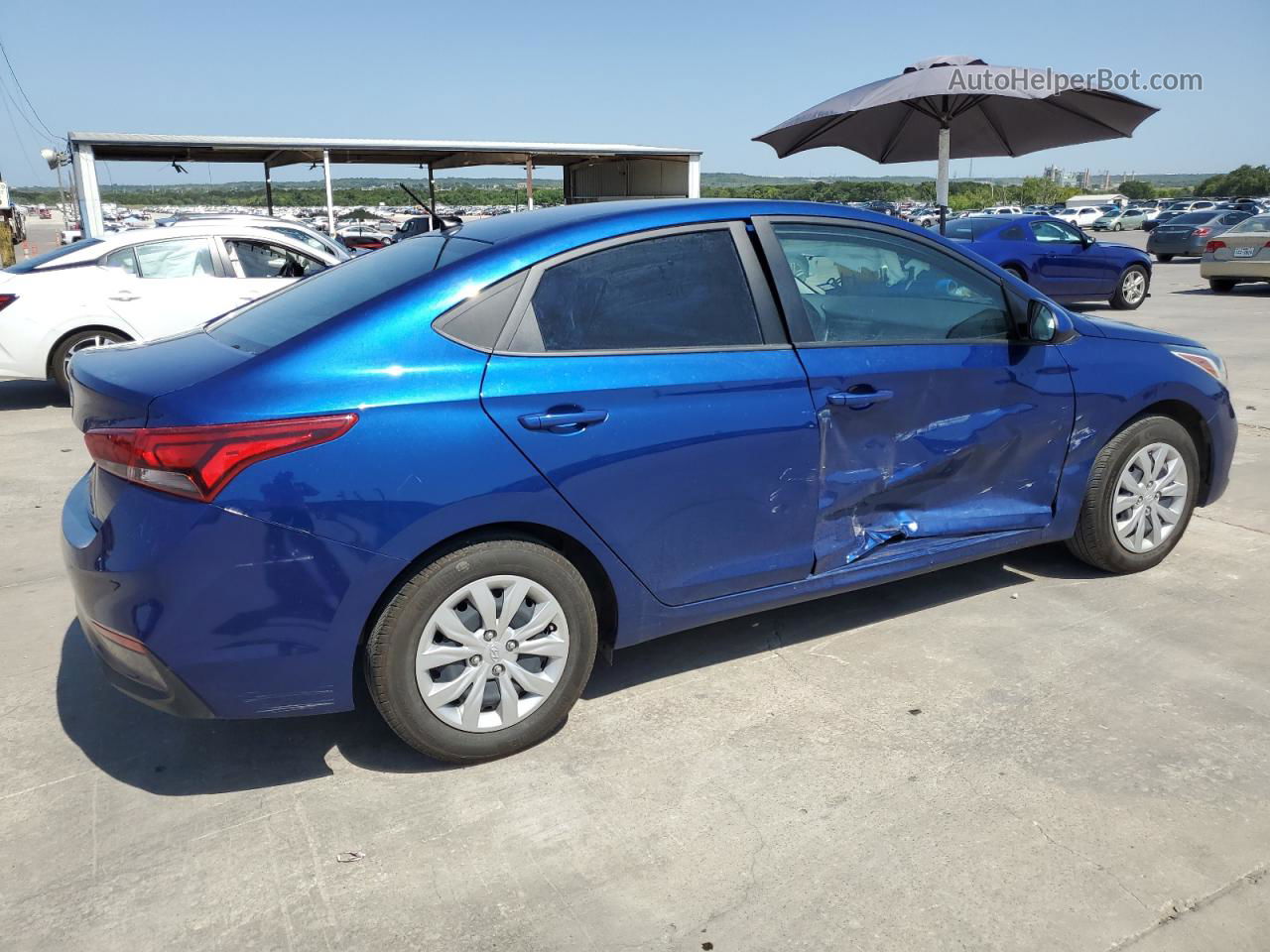 2021 Hyundai Accent Se Blue vin: 3KPC24A67ME132381