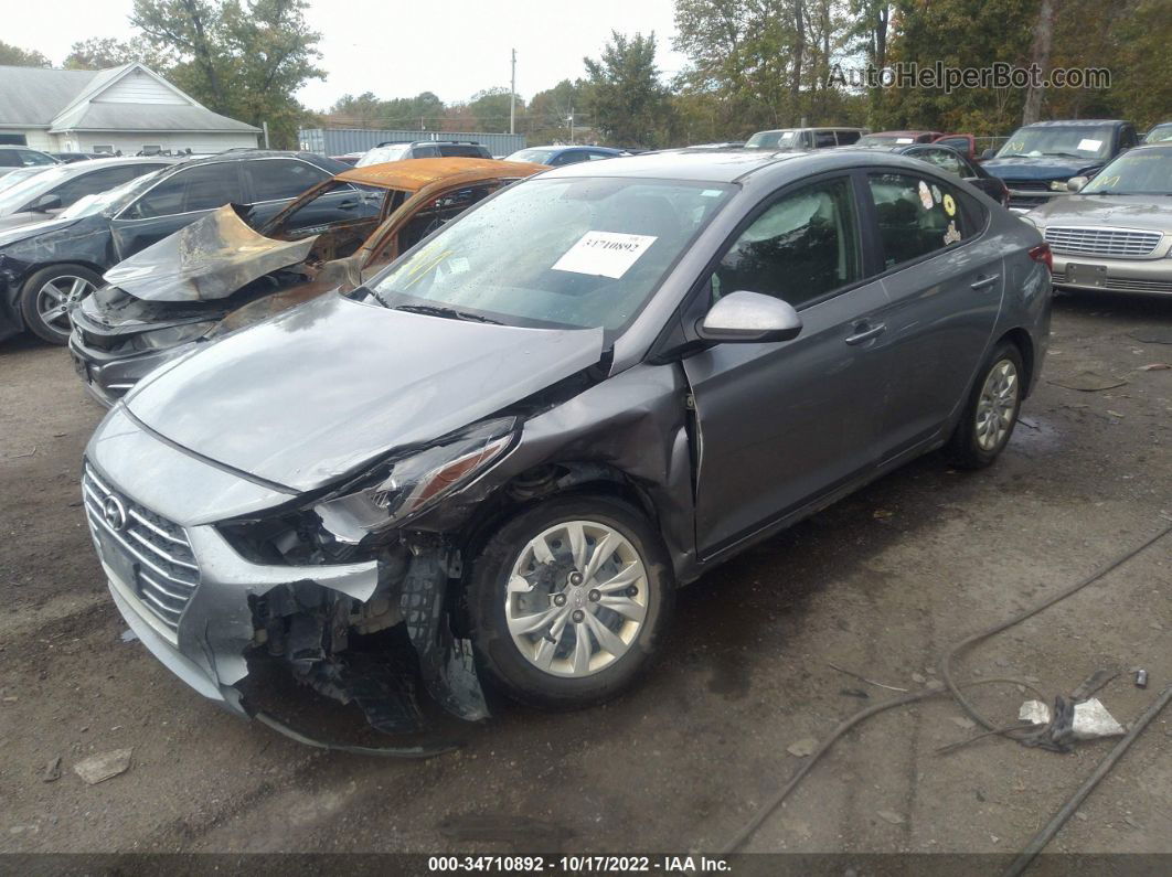 2021 Hyundai Accent Se Gray vin: 3KPC24A67ME135040