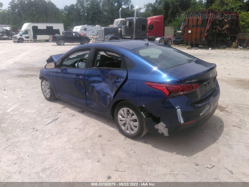 2021 Hyundai Accent Se Blue vin: 3KPC24A67ME139315