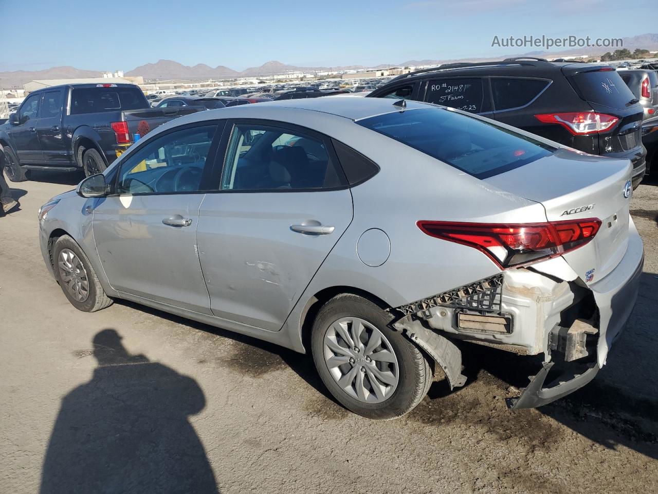 2021 Hyundai Accent Se Silver vin: 3KPC24A67ME139332