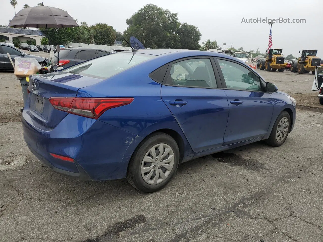 2021 Hyundai Accent Se Blue vin: 3KPC24A67ME141257