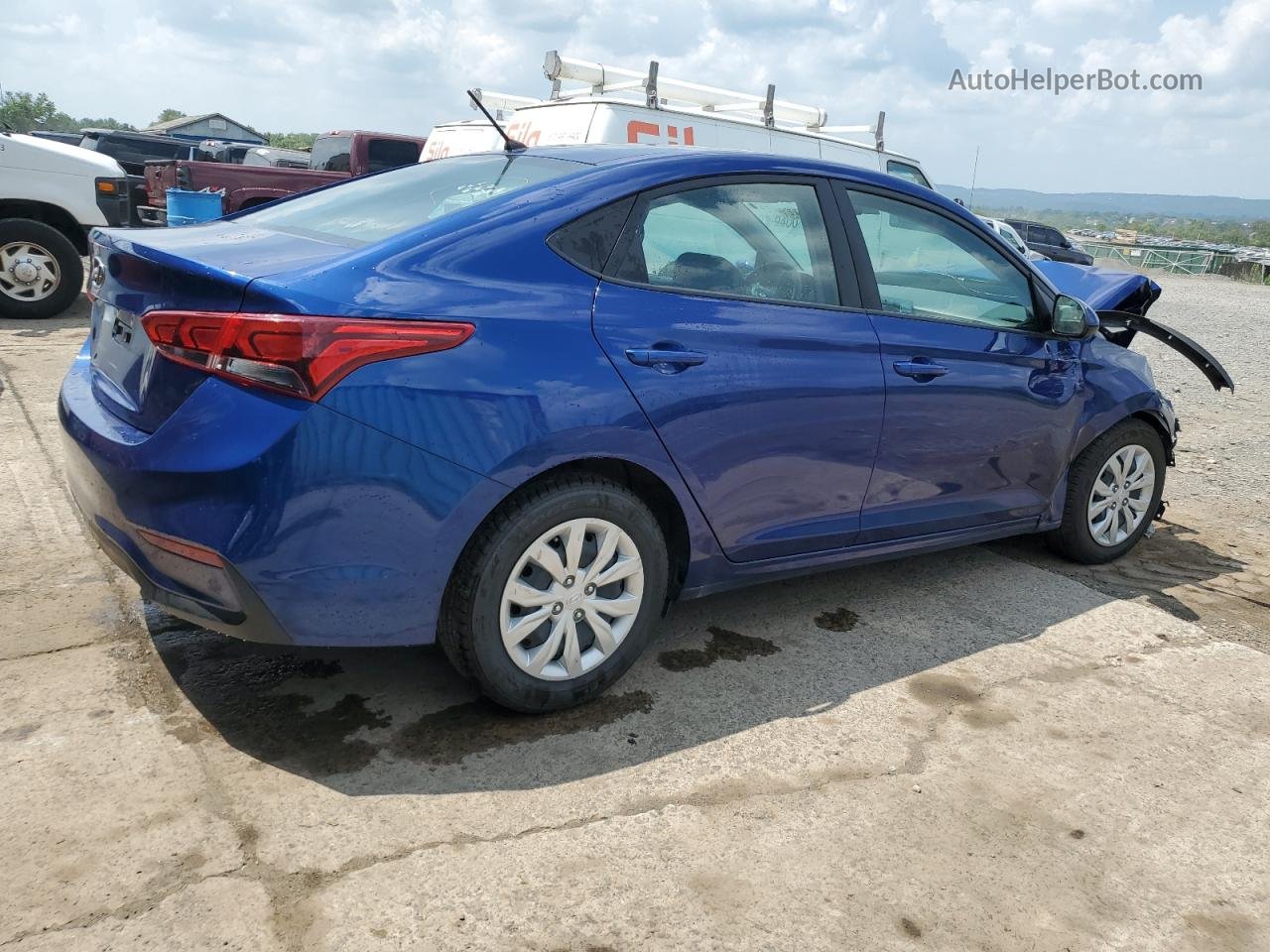 2021 Hyundai Accent Se Blue vin: 3KPC24A67ME143137