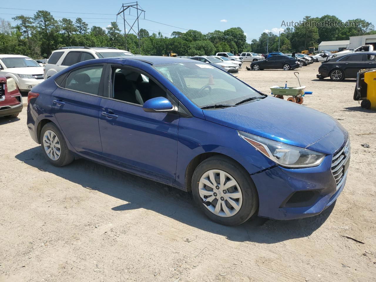 2021 Hyundai Accent Se Blue vin: 3KPC24A67ME144014