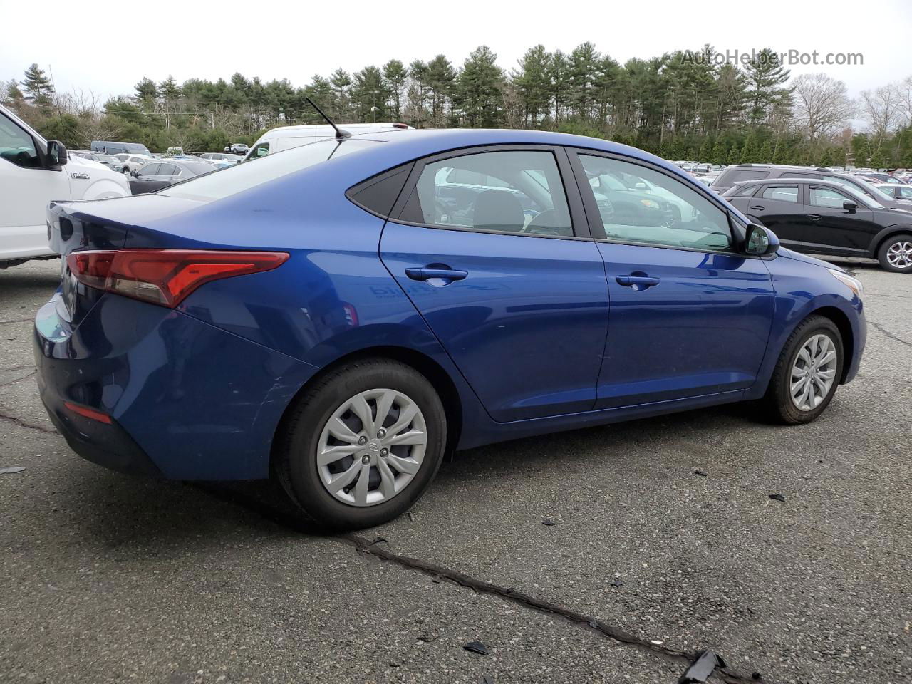 2021 Hyundai Accent Se Blue vin: 3KPC24A67ME148788