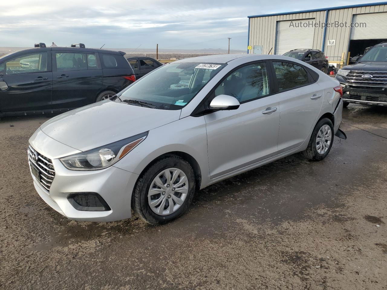 2021 Hyundai Accent Se Silver vin: 3KPC24A67ME149021