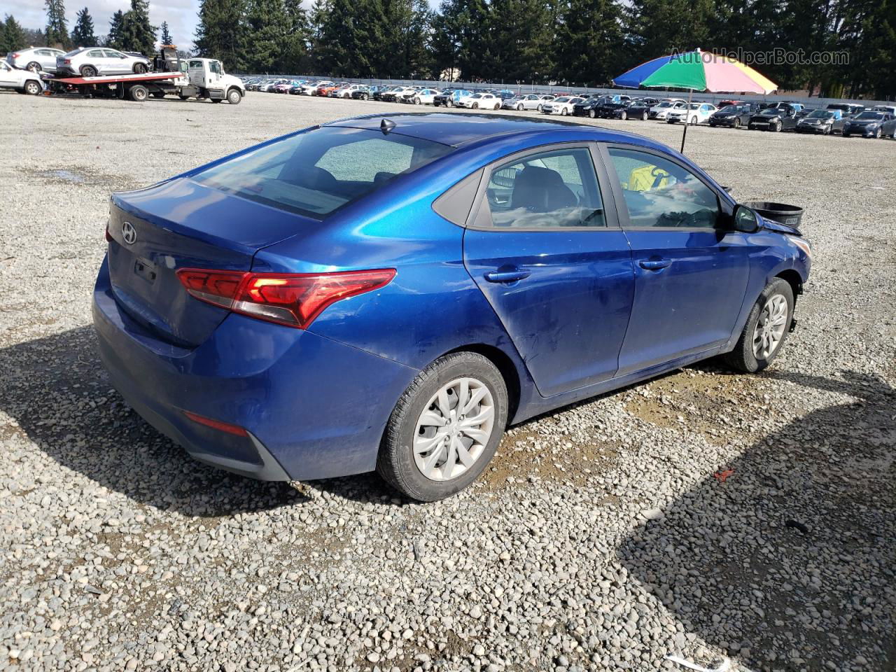 2021 Hyundai Accent Se Blue vin: 3KPC24A68ME132664