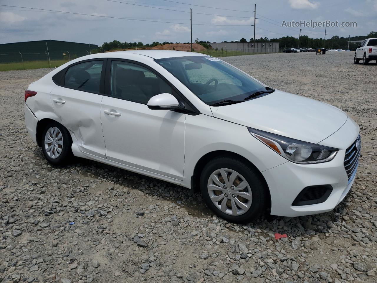 2021 Hyundai Accent Se White vin: 3KPC24A68ME133880