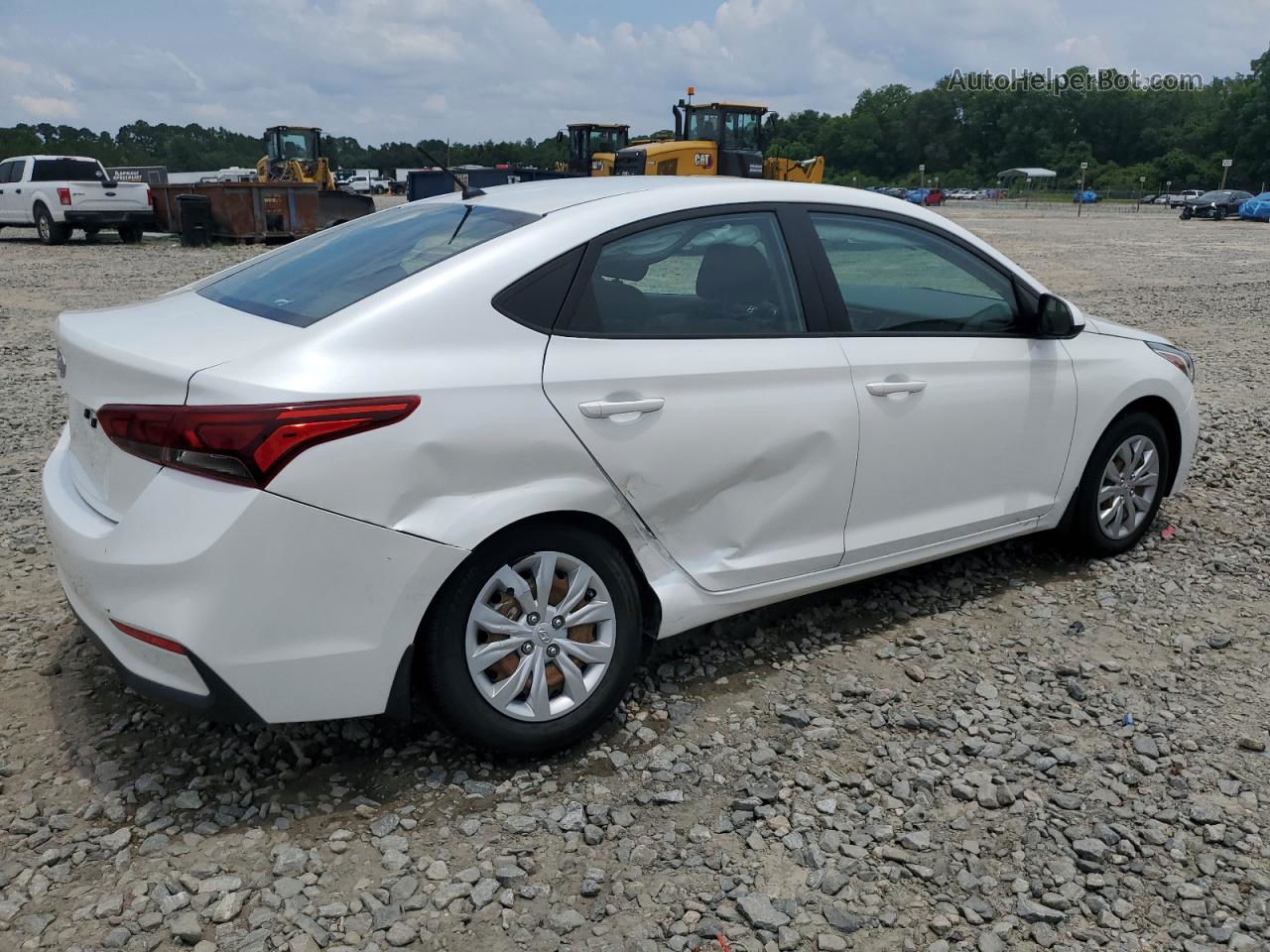 2021 Hyundai Accent Se White vin: 3KPC24A68ME133880