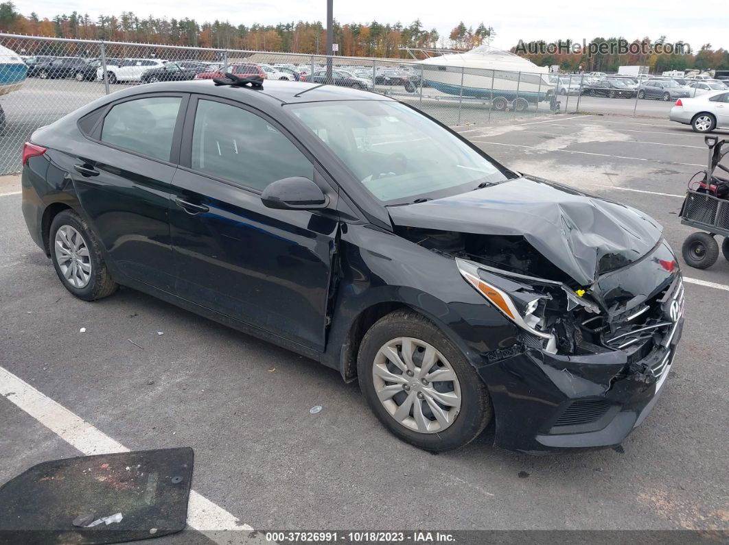 2021 Hyundai Accent Se Black vin: 3KPC24A68ME134723