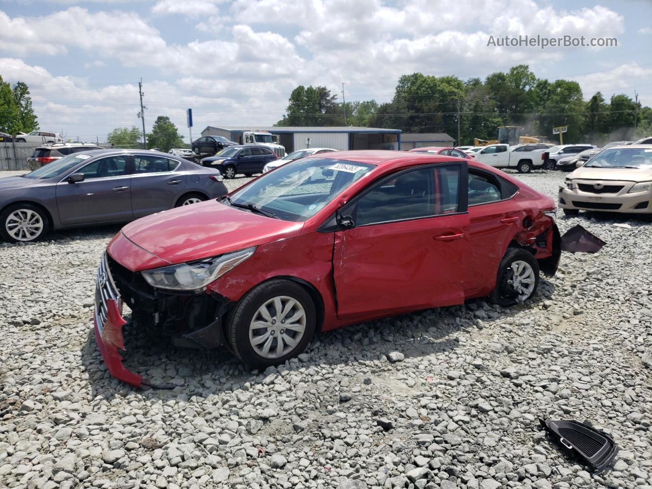 2021 Hyundai Accent Se Red vin: 3KPC24A68ME139372