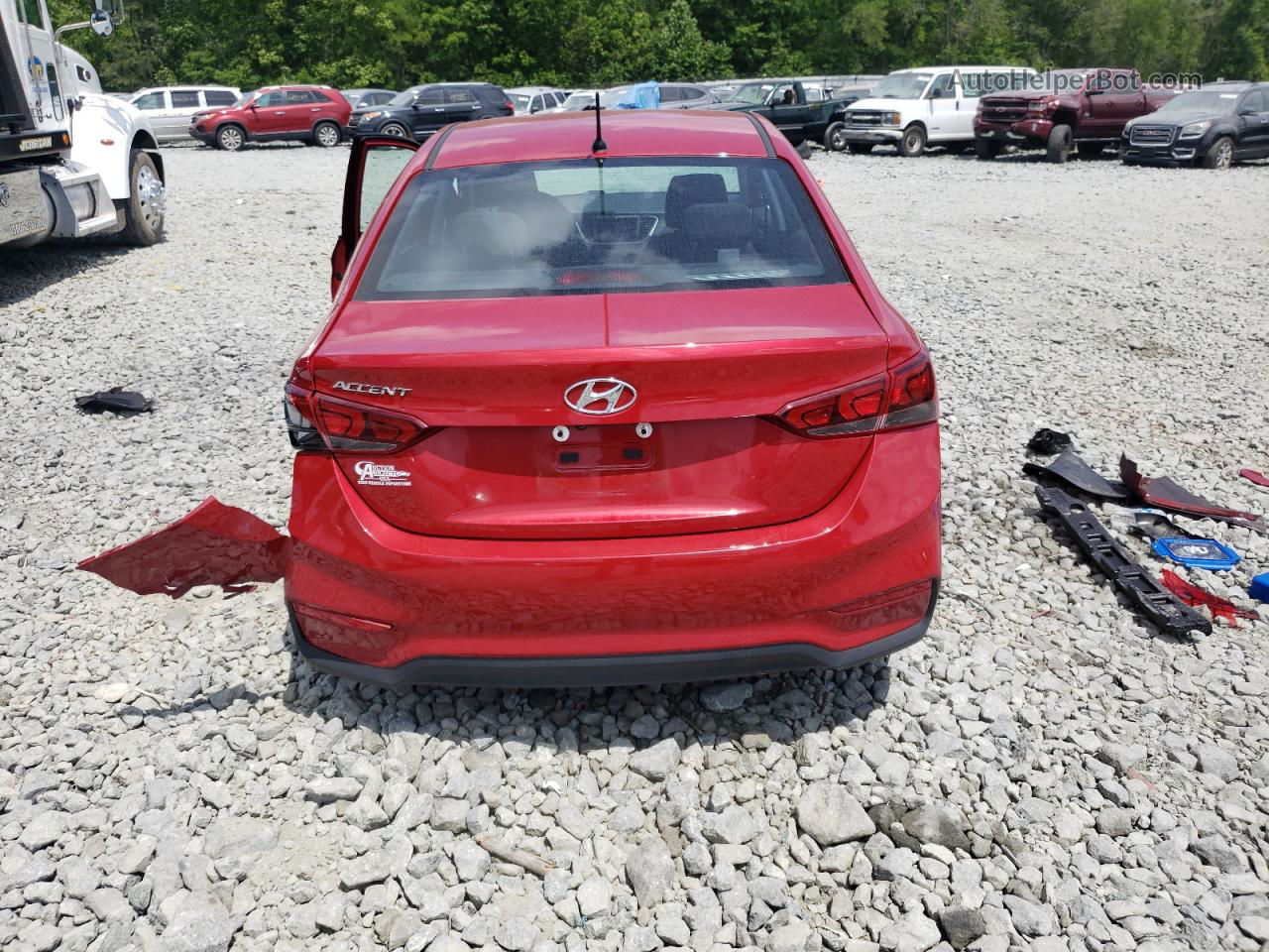 2021 Hyundai Accent Se Red vin: 3KPC24A68ME139372