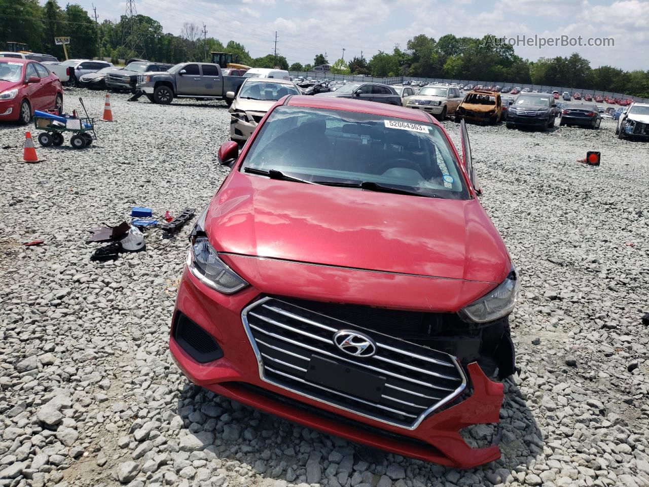 2021 Hyundai Accent Se Red vin: 3KPC24A68ME139372