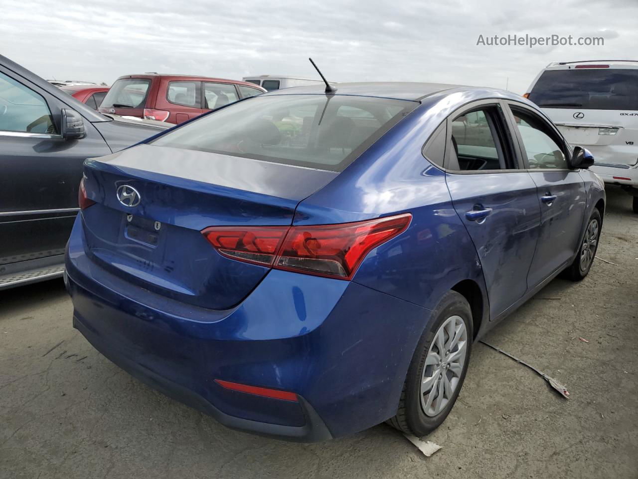 2021 Hyundai Accent Se Blue vin: 3KPC24A68ME139422