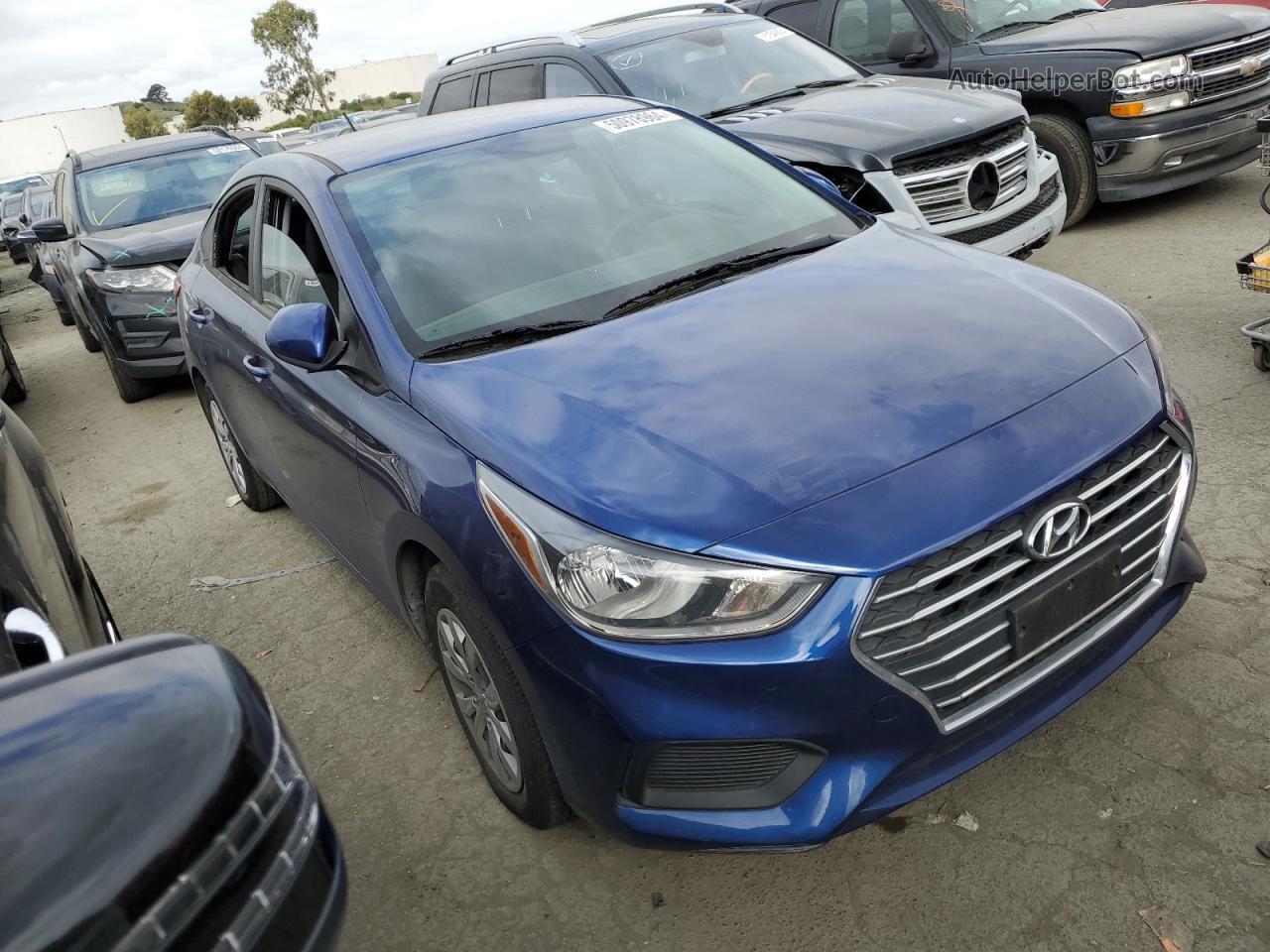 2021 Hyundai Accent Se Blue vin: 3KPC24A68ME139422