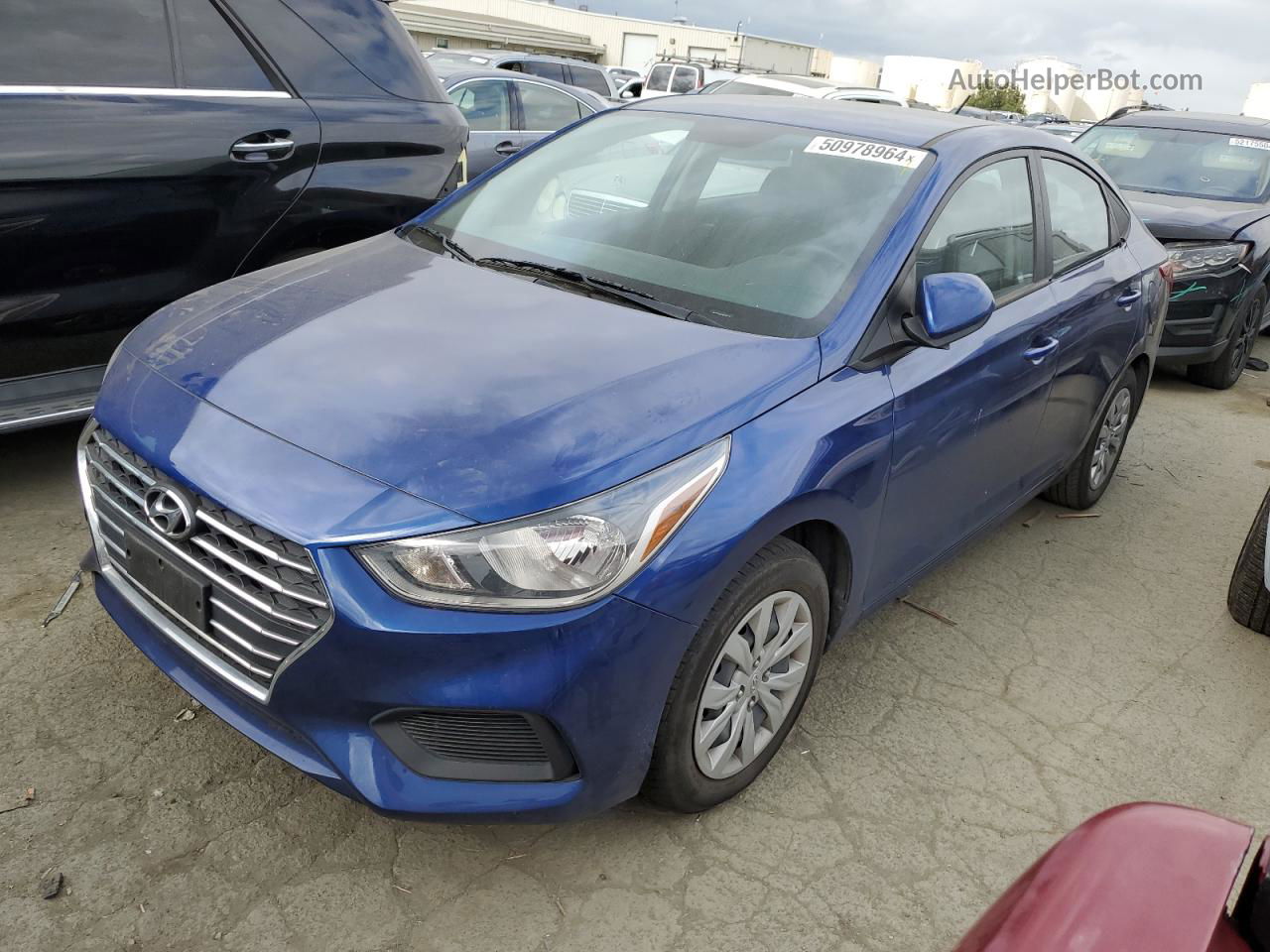 2021 Hyundai Accent Se Blue vin: 3KPC24A68ME139422