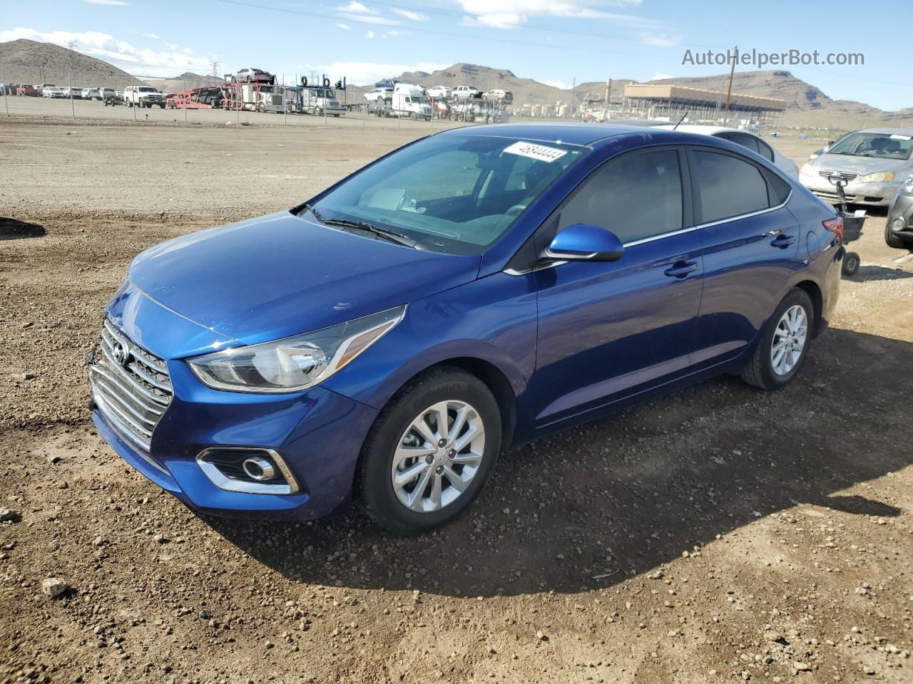 2021 Hyundai Accent Se Синий vin: 3KPC24A68ME141476