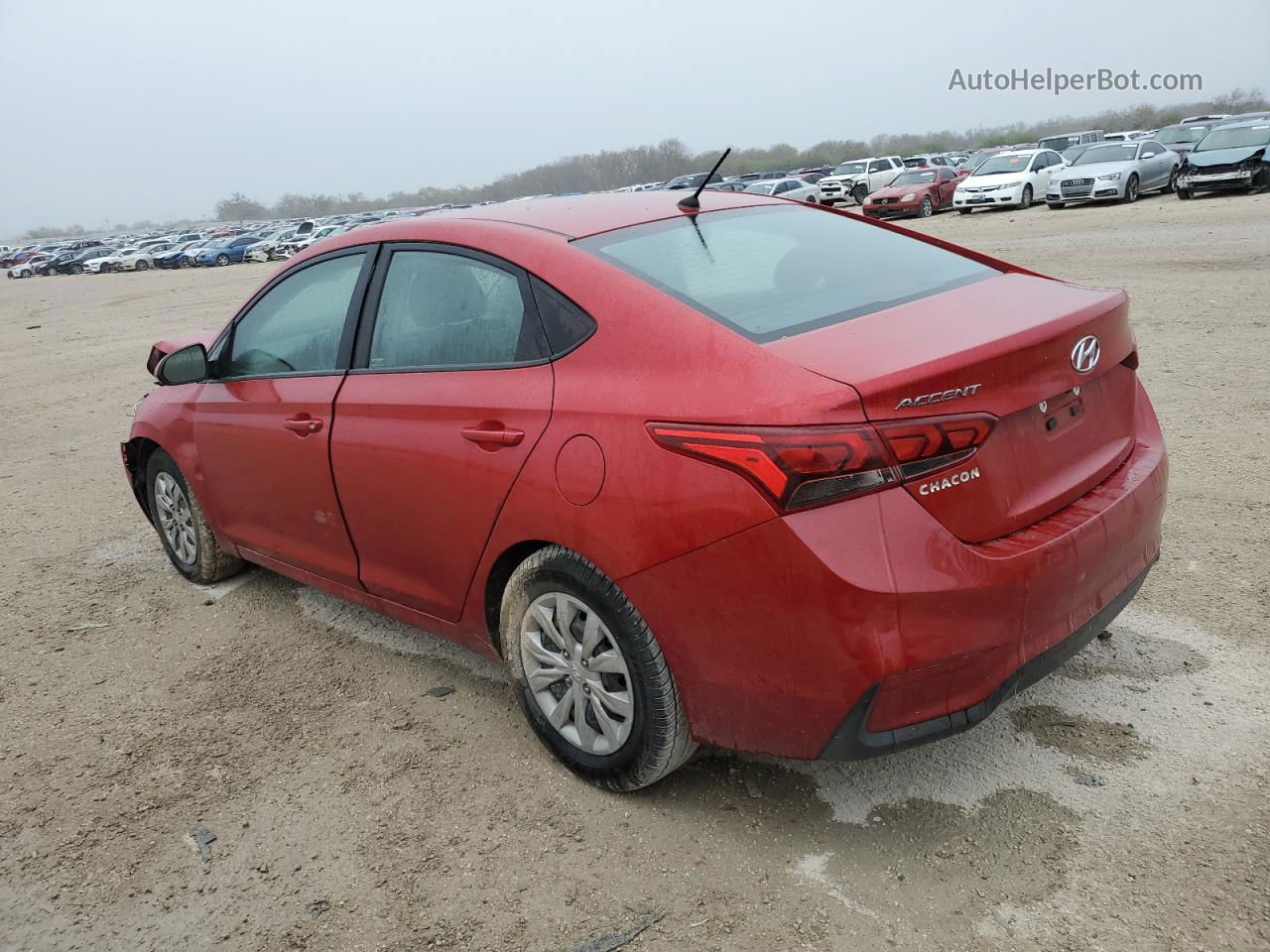 2021 Hyundai Accent Se Red vin: 3KPC24A68ME143955