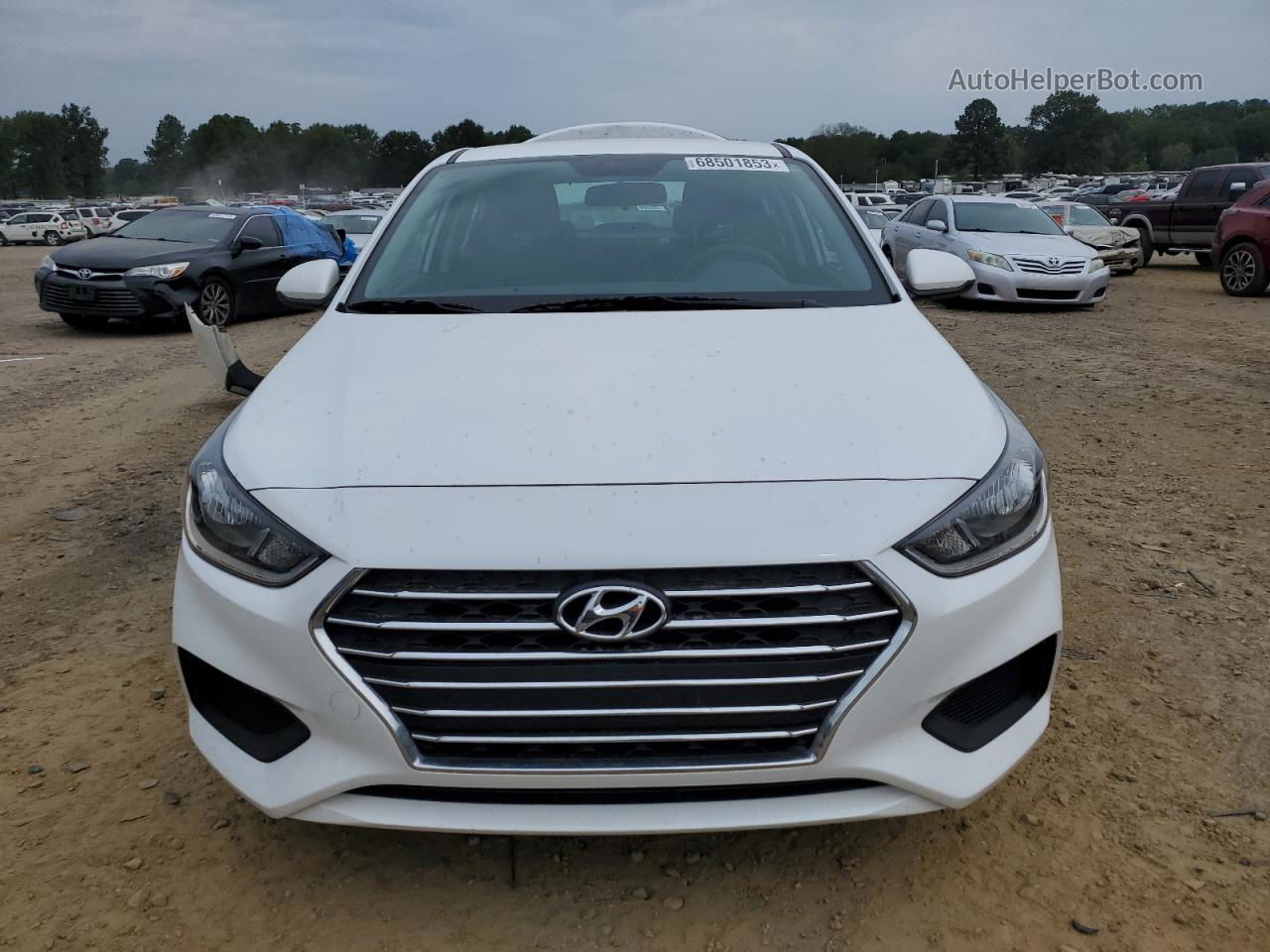 2021 Hyundai Accent Se White vin: 3KPC24A68ME144779