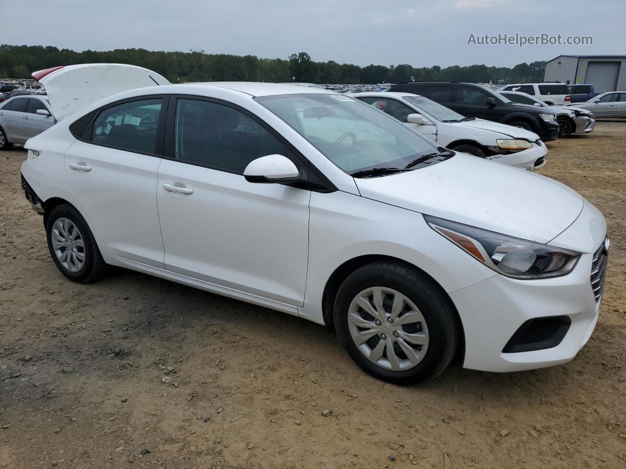 2021 Hyundai Accent Se White vin: 3KPC24A68ME144779