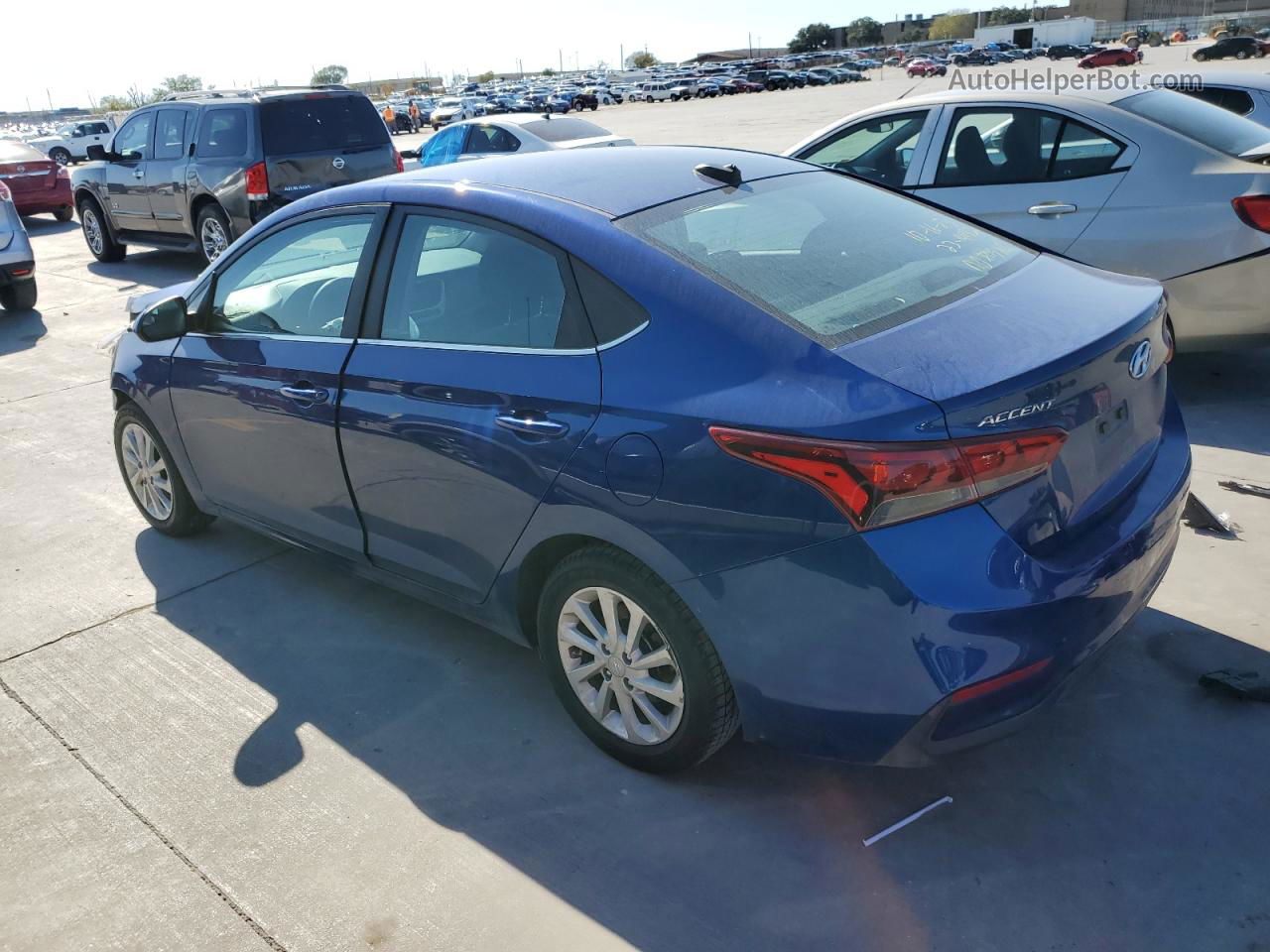 2021 Hyundai Accent Se Blue vin: 3KPC24A68ME152817