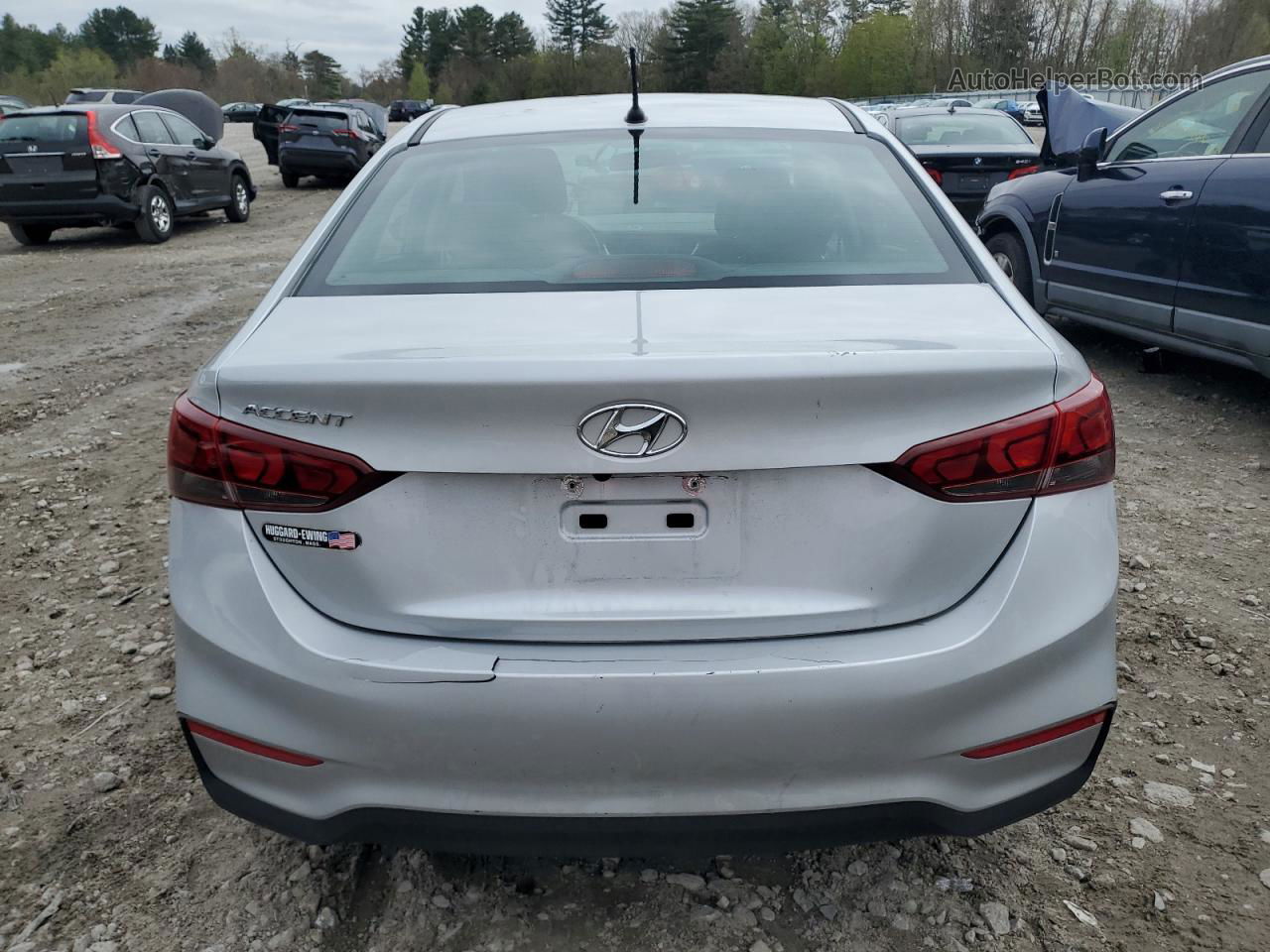 2021 Hyundai Accent Se Silver vin: 3KPC24A69ME132401