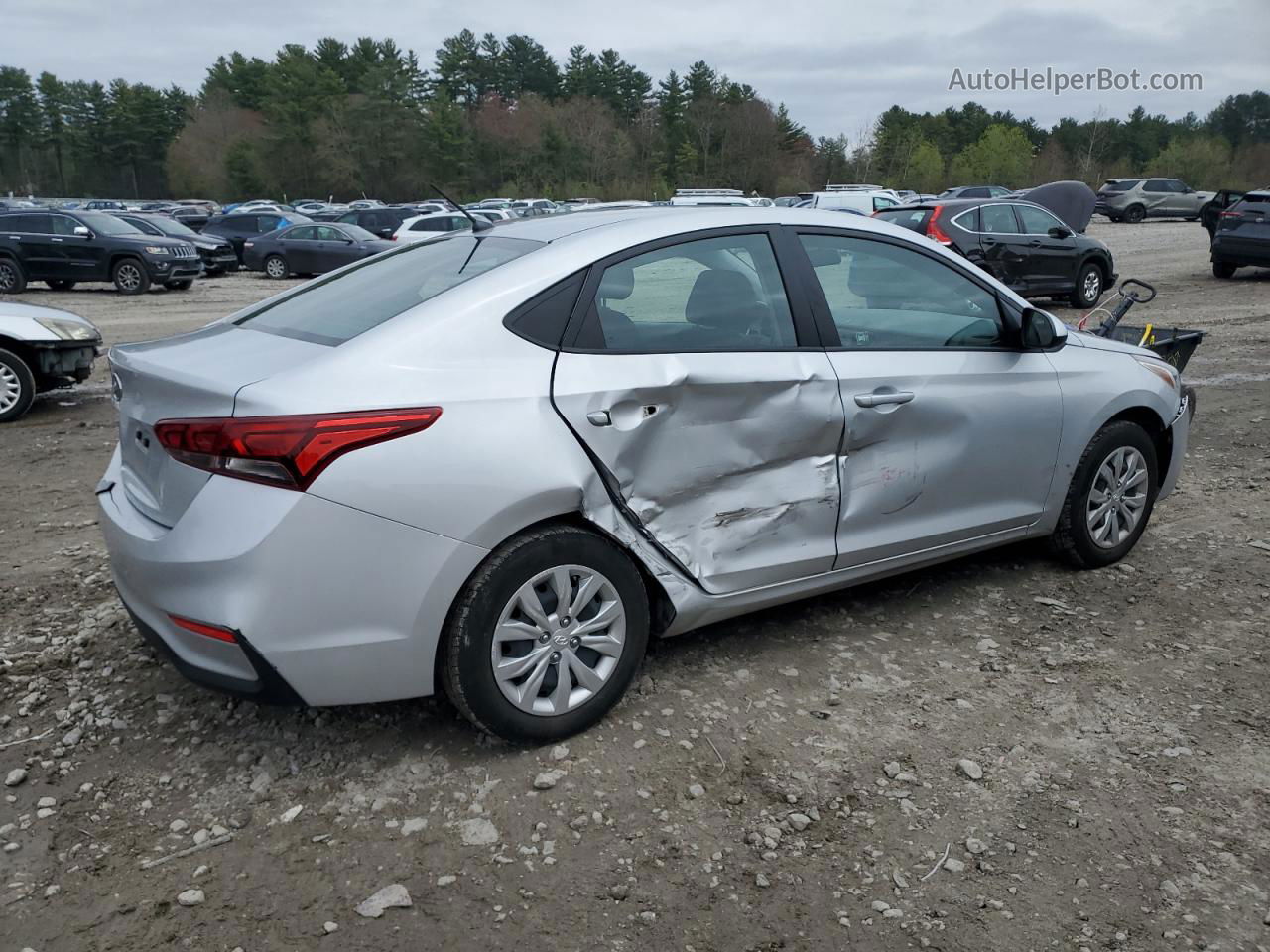 2021 Hyundai Accent Se Silver vin: 3KPC24A69ME132401