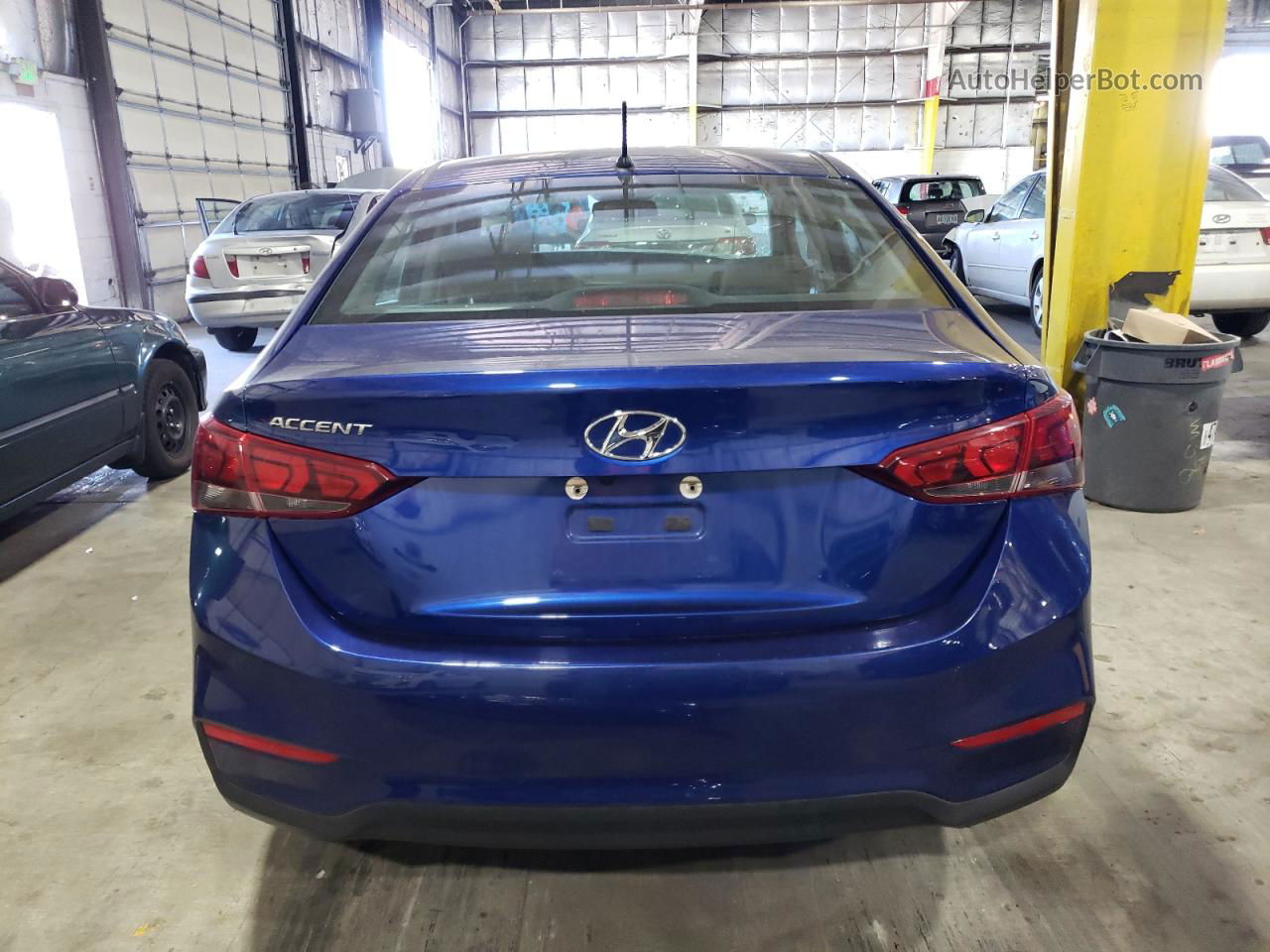 2021 Hyundai Accent Se Синий vin: 3KPC24A69ME138313