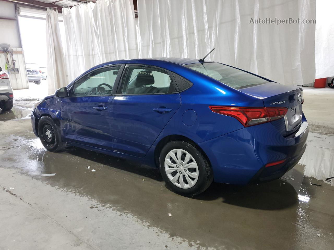 2021 Hyundai Accent Se Синий vin: 3KPC24A69ME141244