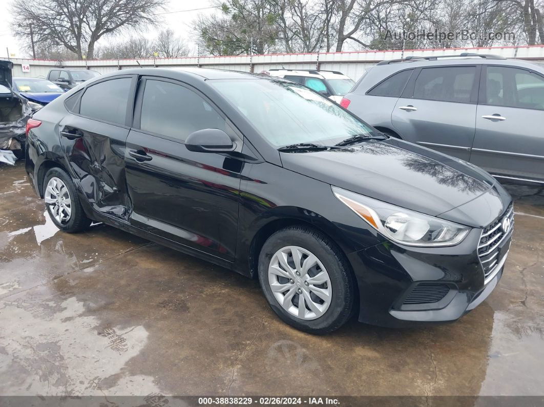 2021 Hyundai Accent Se Черный vin: 3KPC24A69ME144807