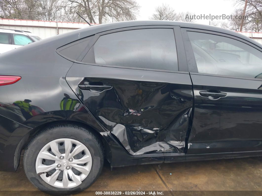 2021 Hyundai Accent Se Черный vin: 3KPC24A69ME144807