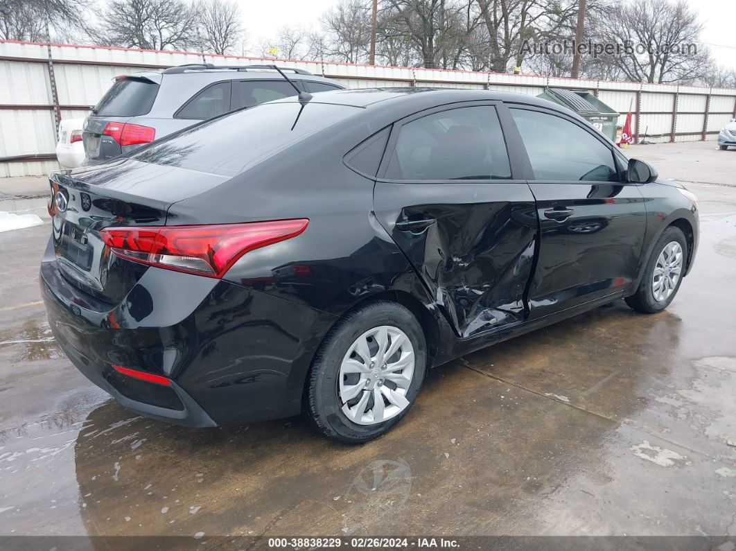 2021 Hyundai Accent Se Черный vin: 3KPC24A69ME144807