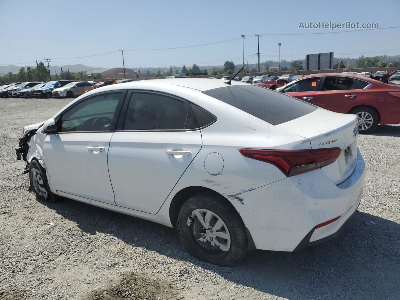 2021 Hyundai Accent Se White vin: 3KPC24A69ME152969