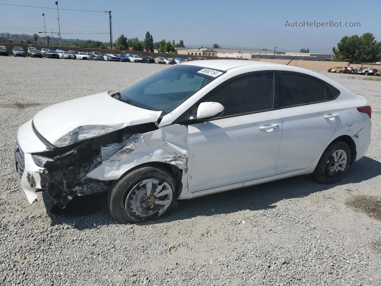 2021 Hyundai Accent Se White vin: 3KPC24A69ME152969