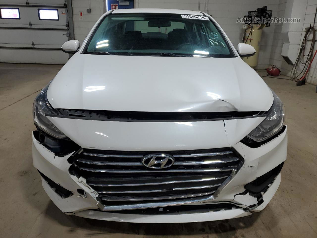 2021 Hyundai Accent Se White vin: 3KPC24A6XME131077