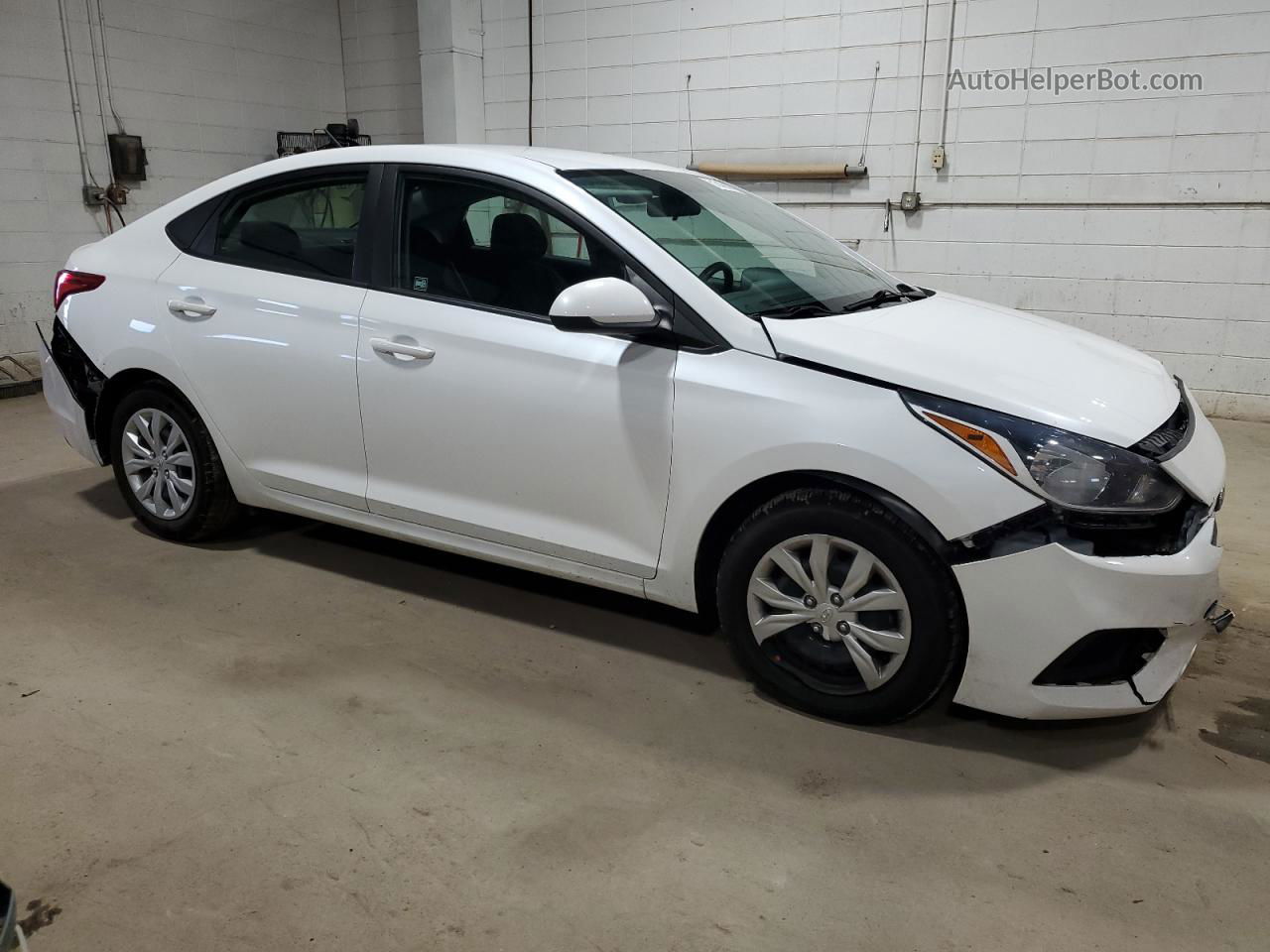 2021 Hyundai Accent Se White vin: 3KPC24A6XME131077