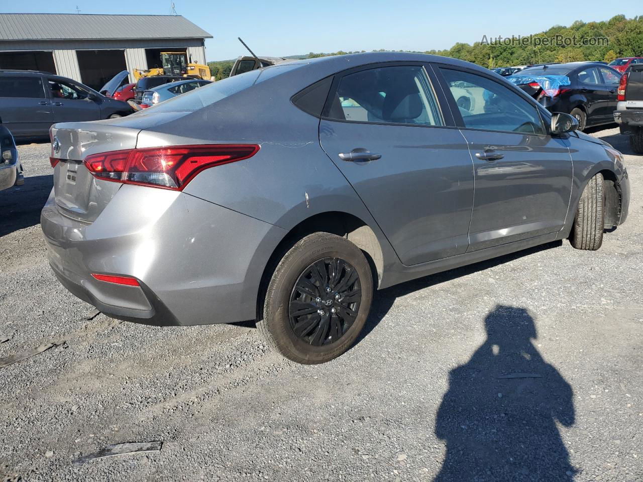 2021 Hyundai Accent Se Silver vin: 3KPC24A6XME133508