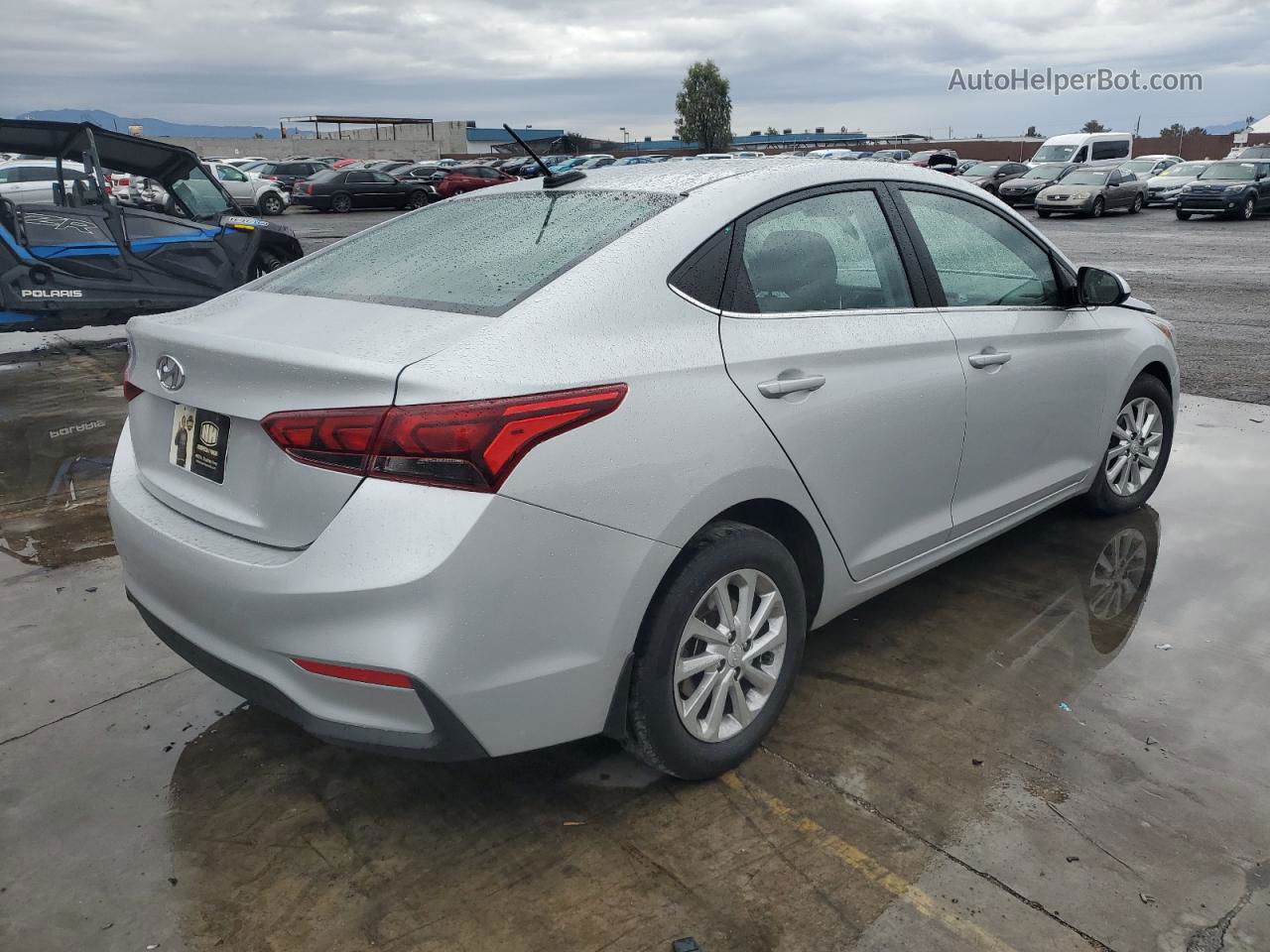 2021 Hyundai Accent Se Silver vin: 3KPC24A6XME134738