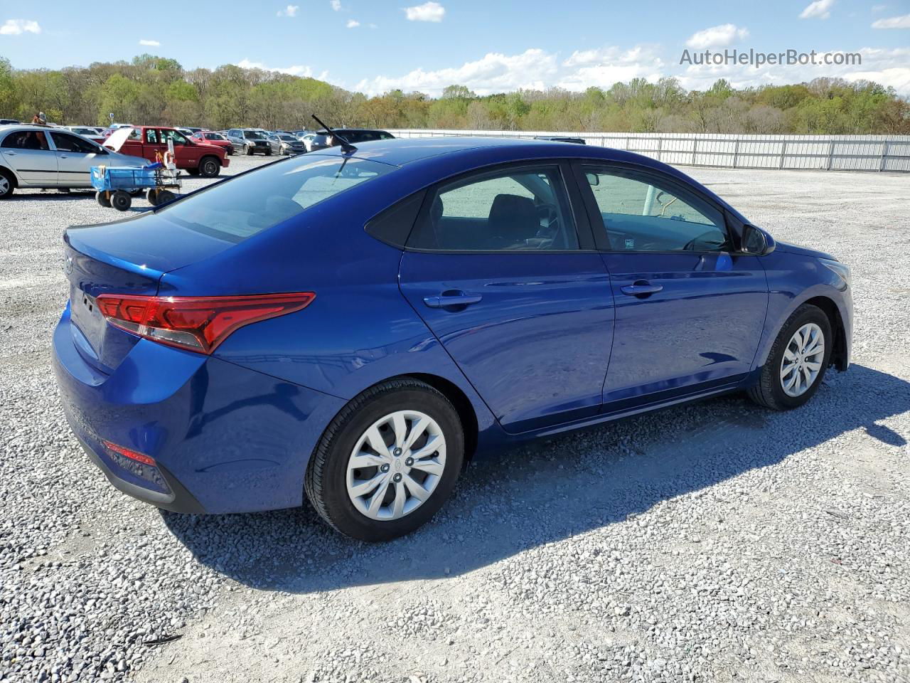 2021 Hyundai Accent Se Blue vin: 3KPC24A6XME139096