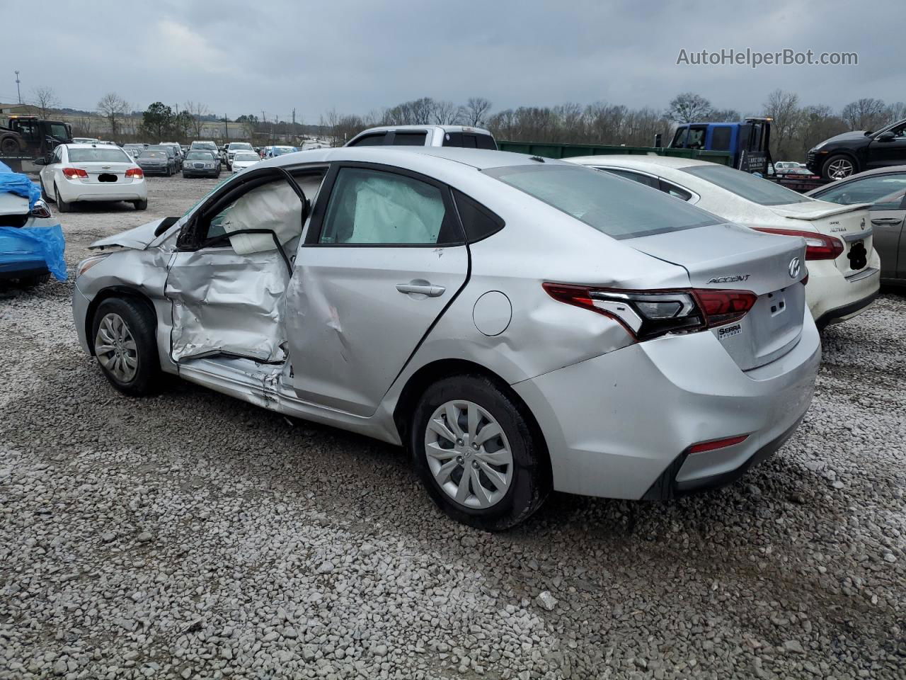 2021 Hyundai Accent Se Silver vin: 3KPC24A6XME141365