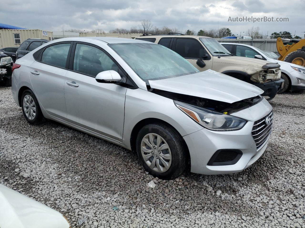 2021 Hyundai Accent Se Silver vin: 3KPC24A6XME141365