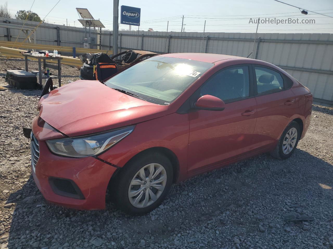 2021 Hyundai Accent Se Red vin: 3KPC24A6XME142015