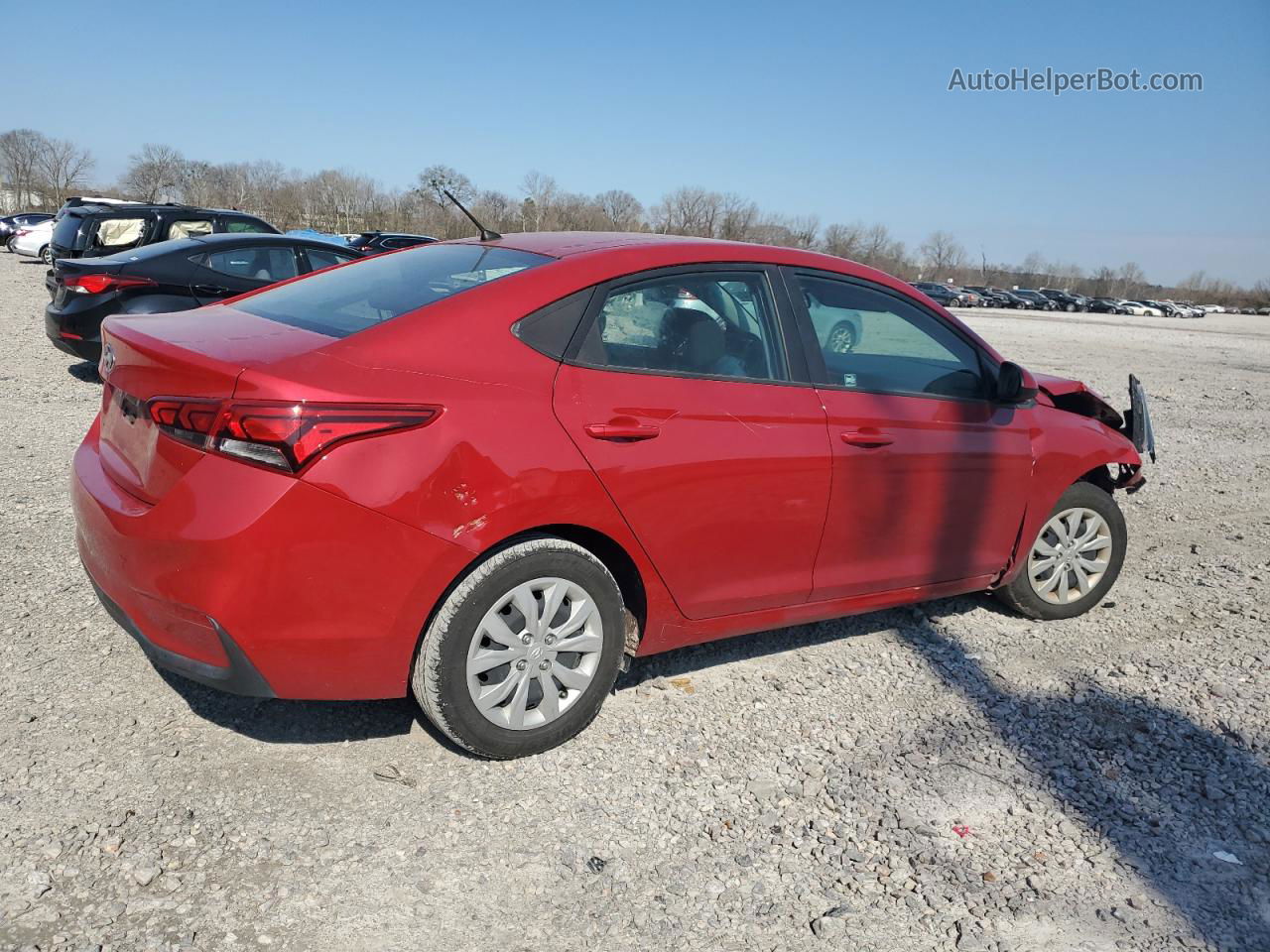 2021 Hyundai Accent Se Red vin: 3KPC24A6XME142015