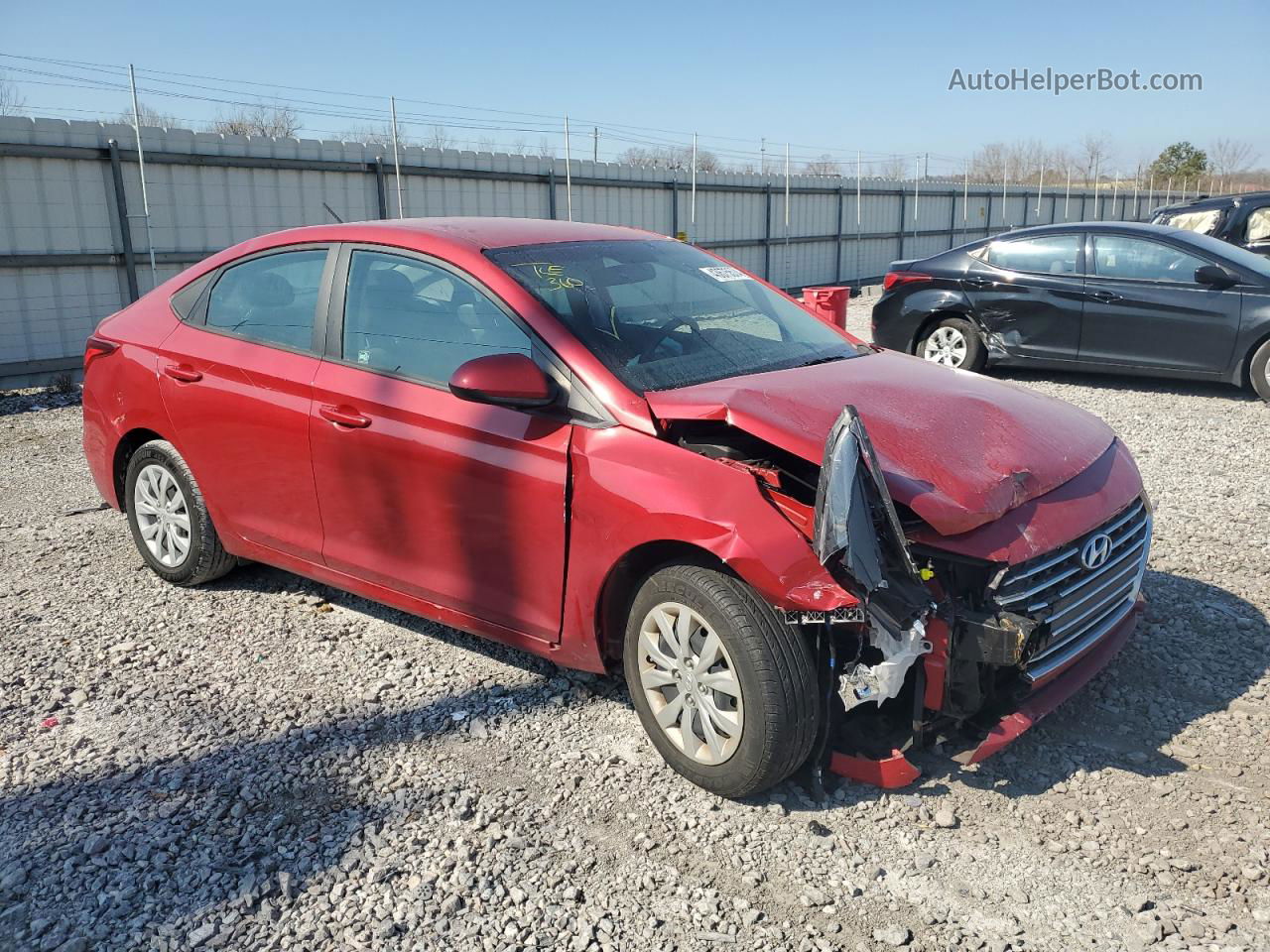 2021 Hyundai Accent Se Red vin: 3KPC24A6XME142015