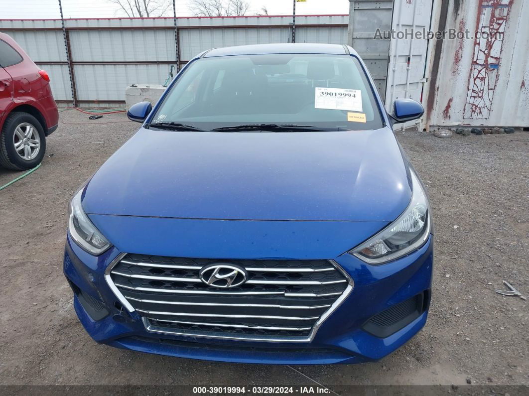 2021 Hyundai Accent Se Blue vin: 3KPC24A6XME149384