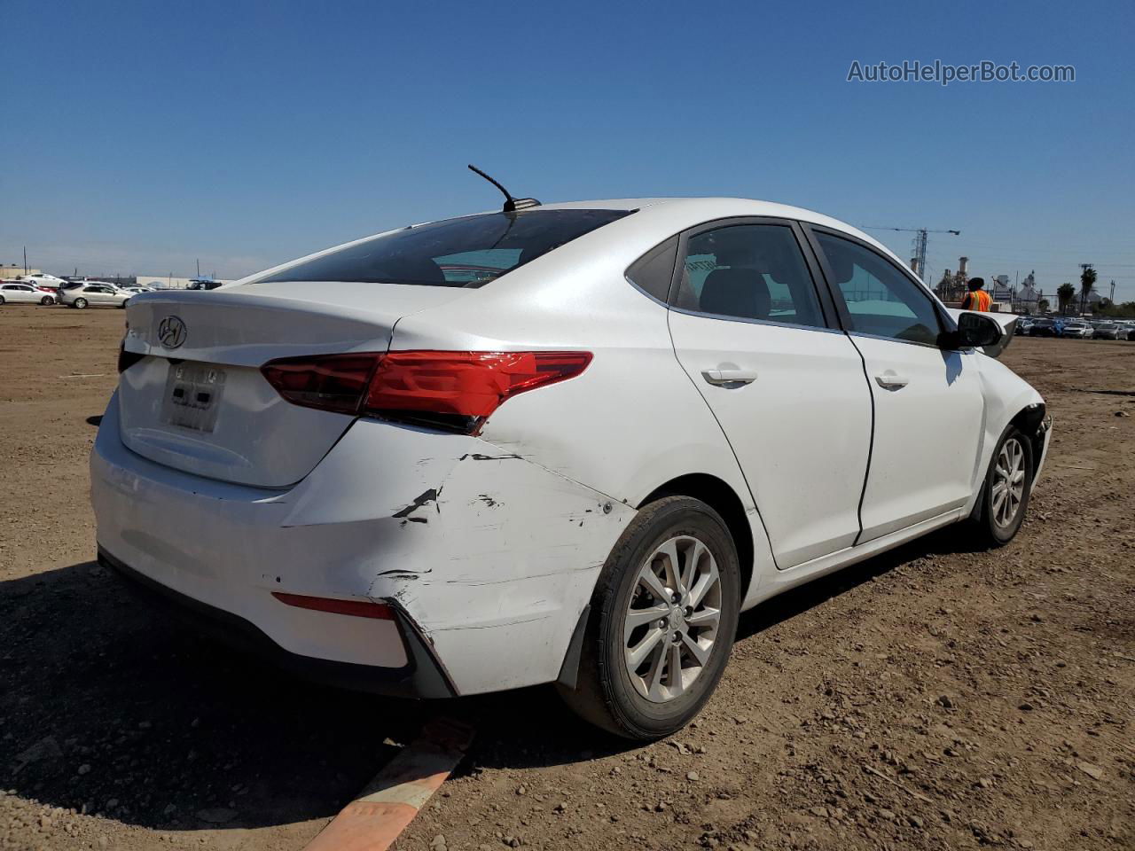 2021 Hyundai Accent Se White vin: 3KPC24A6XME150325