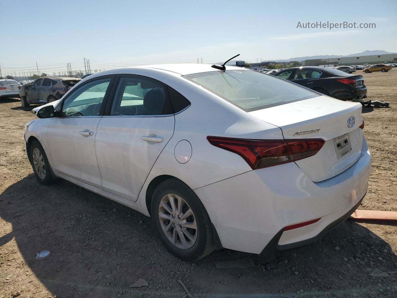 2021 Hyundai Accent Se White vin: 3KPC24A6XME150325