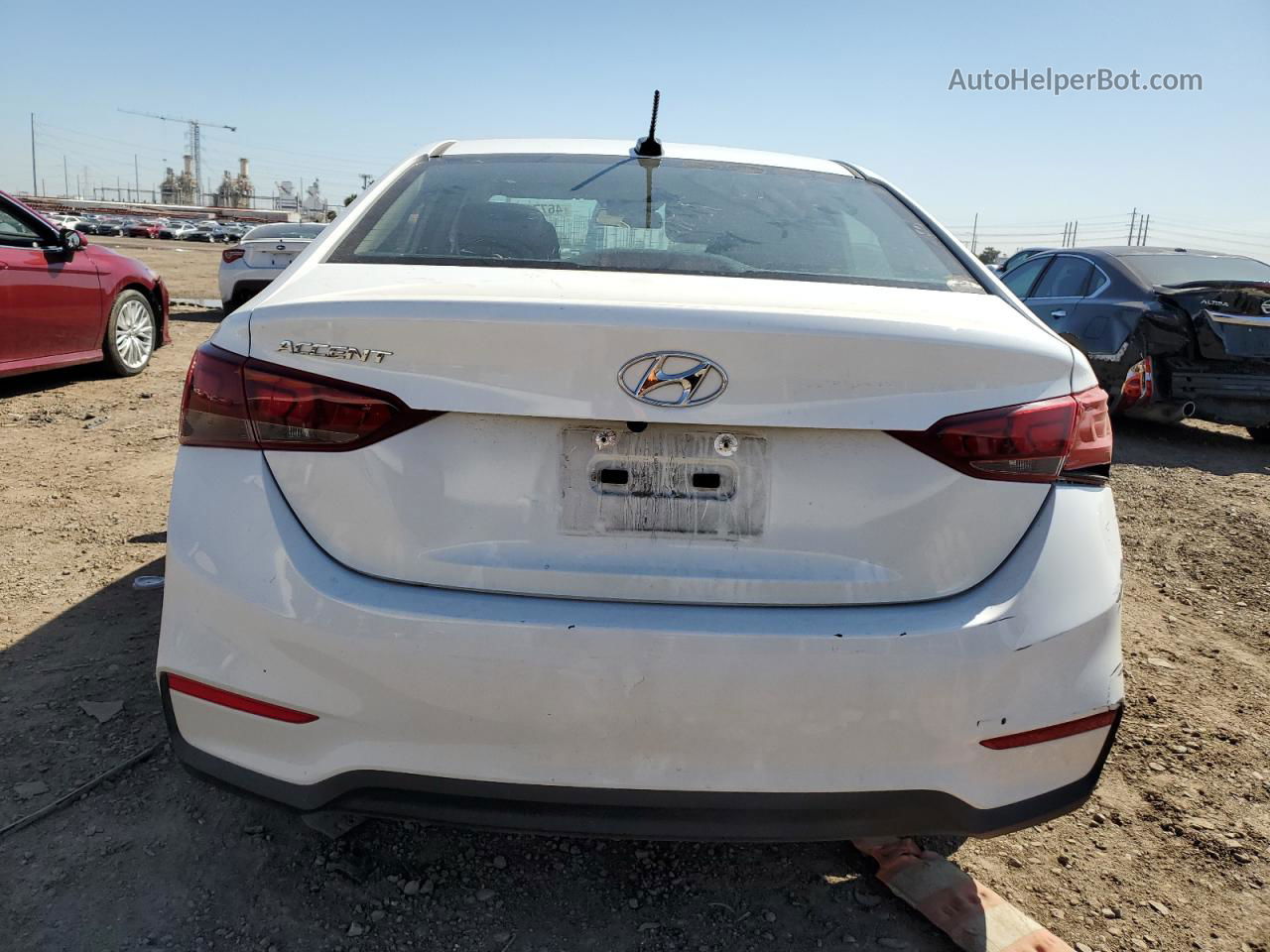 2021 Hyundai Accent Se White vin: 3KPC24A6XME150325