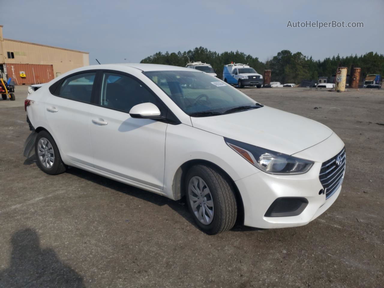 2021 Hyundai Accent Se White vin: 3KPC24A6XME151958