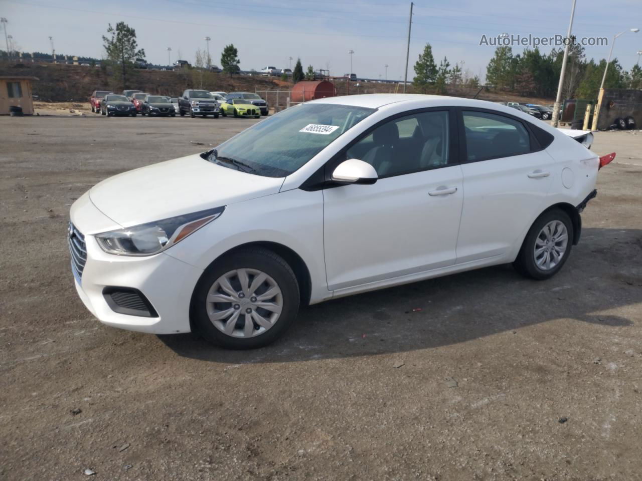 2021 Hyundai Accent Se White vin: 3KPC24A6XME151958